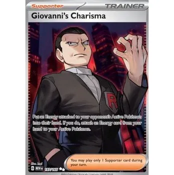 Karetní hra Pokémon MEW 197/165 Giovanni's Charisma - 151