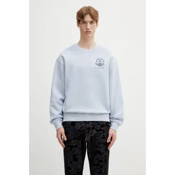 Dámská mikina Bavlněná mikina Maison Kitsuné Place de la Concorde, XL, modrá, 50X