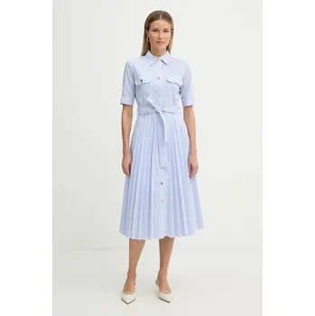 Dámské šaty Šaty Fracomina FR26SD4003W697N8 modrá 50X, vel. S