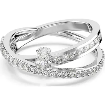 Prsten Prstýnek Swarovski HYPERBOLA 5691230 stříbrná SLV, vel. 58