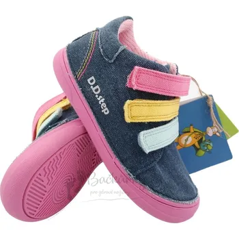 Chlapecké polobotky Dětské plátěné boty D.D.Step C078-311A ROYAL BLUE - vel. 34