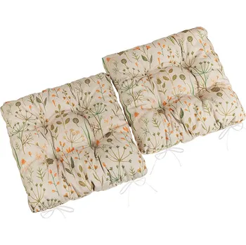 Podsedák Bellatex Sedák Dita prošívaný - SET 2ks Oranžová,Zelená,Béžová