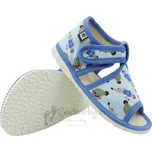 Dětské pantofle RAK x Bačkůrky.eu 100014 - Modrý chlapec - vel. 29,5