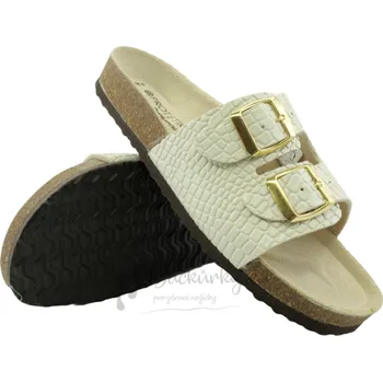 Chlapecké sandály Pantofle Protetika ORS T 92 croco smetanová (15) - vel. 41