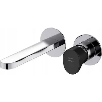 Cersanit Inverto - podomítková umyvadlová baterie, chromová-černá, S951-302