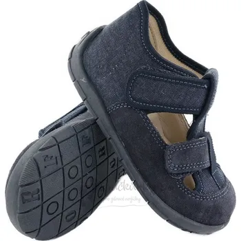 Chlapecké bačkory Dětské plátěnky Froddo G1700348-3 DARK BLUE - vel. 19