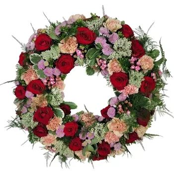 Smuteční dekorace Smuteční věnec před rakev 40cm