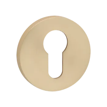 Dveřní kování Kuchinox Kuchinox, rozeta ke kličce s otvorem pro cylindrickou vložku, zlatá matná, LAV-LO4_G02R