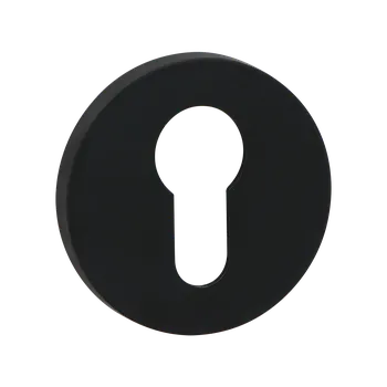 Dveřní kování Kuchinox Kuchinox, rozeta ke kličce s otvorem pro cylindrickou vložku, černá matná, LAV-LO4_902A