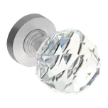 Kuchinox Kuchinox, křišťálová kulatá klika, satén-čirá, LAV-KTK_39NA