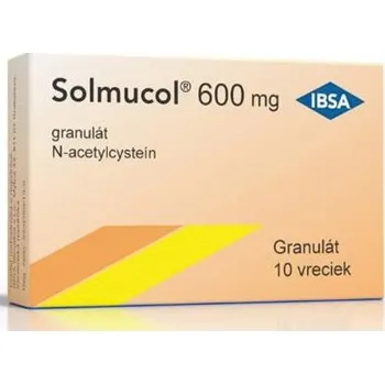 Lék Solmucol 600 mg 10 sáčků s granulátem pro přípravu nápoje