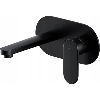 Vodovodní baterie Cersanit Crea, podomítková umyvadlová baterie s BOX systémem, černá, S951-333