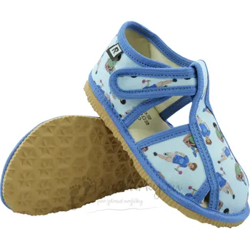 Chlapecké bačkory Detské inovatívne papuče RAK x Topánočky.eu 100015-4 - Modrý chlapec - vel. 32