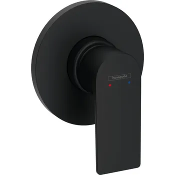 Vodovodní baterie Hansgrohe Rebris E, sprchová baterie pod omítku, černá matná, 72659670