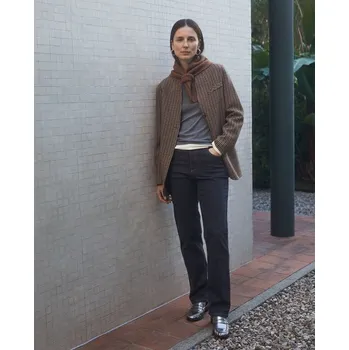 Dámské sako Sako Yerse 43606 barevné kárované Velikost: 42