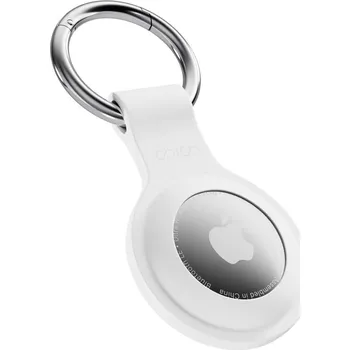 Mobilní telefon Epico silikonové pouzdro pro AirTag s plnou zadní stranou - bílá