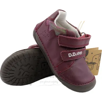 Chlapecké polobotky Dětské celoroční barefoot boty D.D.Step S070-52778B Violet - vel. 25