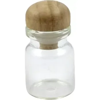 Dárková krabička Skleněná lahvička s dřevěnou zátkou