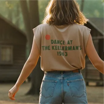 Dámské tričko SISTERS DEPARTMENT Dámské tričko brown - Dance at the kellerma Velikost: M