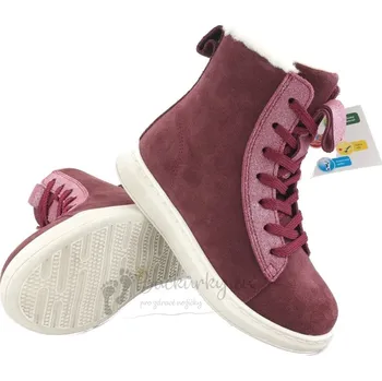 Dívčí zimní obuv Zimní dětská obuv Protetika Ajka Bordo - vel. 28