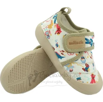 Chlapecké sandály Milash barefoot Fun Shoes plátěnky Robot - vel. 32