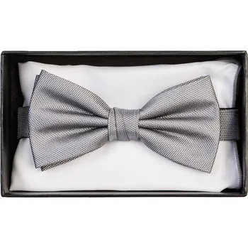 Motýlek FERATT Motýlek s kapesníčkem CH133 šedý