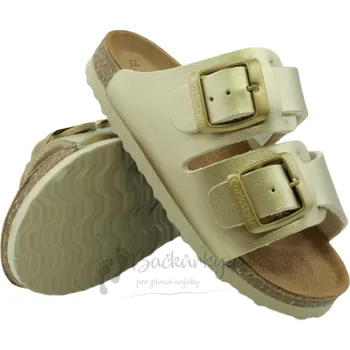 Chlapecké sandály Dětské pantofle PROTETIKA ORS Corkstyle Lora gold (16) - vel. 31