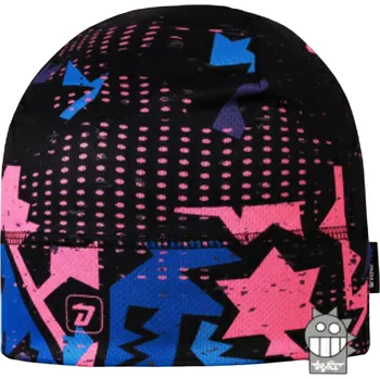 Čepice Funkční čepice - černo-růžová