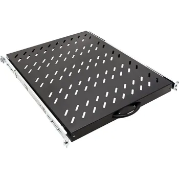 Rozvaděč Value 19'' police 1U, výsuvná, 565 mm, max. 25 kg, černá
