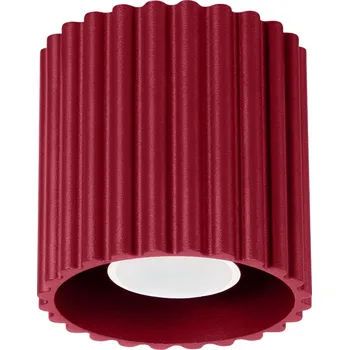 Stropní svítidlo Aura, 1x bordó hliníkové stínítko, (10 cm)