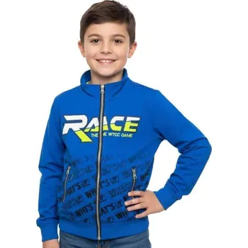 Chlapecká mikina CHLAPECKÁ MIKINA FM0263 MODRÁ Velikost: 140, Barva: Modrá