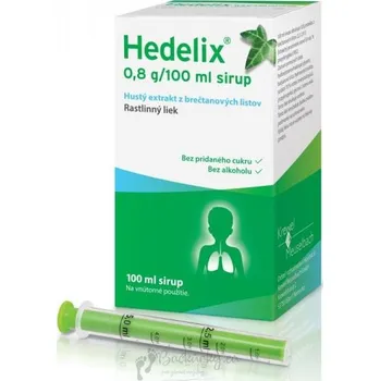 Lék na kašel, rýmu a nachlazení Hedelix sir (fl.skl.jantar.+dávkov.střík.) 1x100 ml