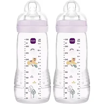Dětské zboží Mam Dětská antikoliková láhev Easy Active 2x330 ml Lila