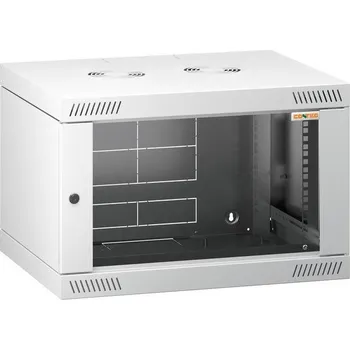 Rozvaděč Conteg RQN-06-60/45 - 19" nástěnný rozvaděč 6U, 572 × 450 mm, šedý RQN-06-60/45-RAL-7035JS