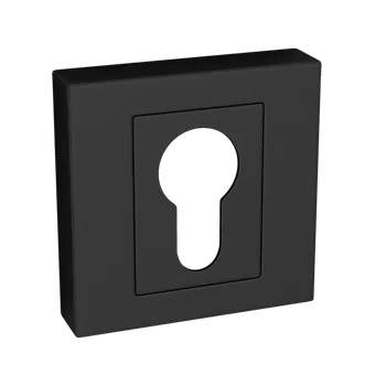 Dveřní kování Kuchinox Kuchinox, rozeta ke kličce s otvorem pro cylindrickou vložku, černá matná, LAV-LK5_902A