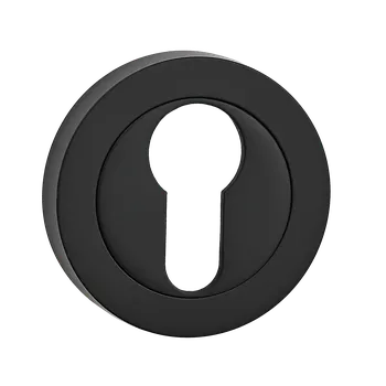 Dveřní kování Kuchinox Kuchinox, rozeta ke kličce s otvorem pro cylindrickou vložku, černá matná, LAV-LO1_912A
