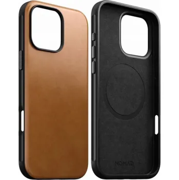 Pouzdro na mobilní telefon Nomad NOMAD Moderní kožené pouzdro English Tan | iPhone 16 Pro Max