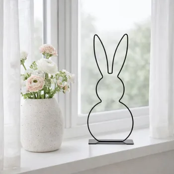 Velikonoční dekorace G. WURM Kovový zajíc Coney 39 cm M