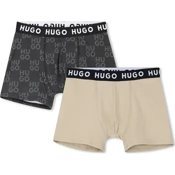 Dětské boxerky HUGO 2-pack G00564.102.150 šedá 90X, vel. 138