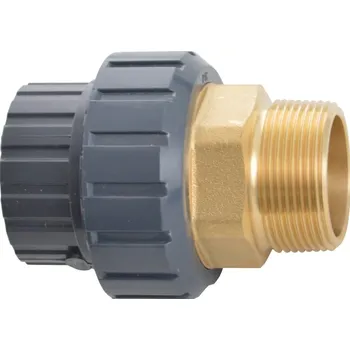 Vagnerpool Šroubení 50 x 1 1/2“ ext. MOSAZ (lepení x ext. závit)