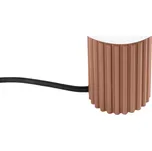 Stolní lampa Halo, 1x bílé skleněné stínítko, br