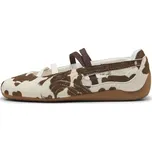 PUMA Baleríny s řemínky Speedcat režná / čokoládová