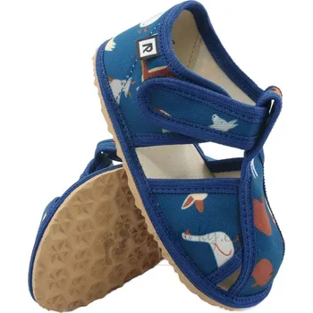 Chlapecké bačkory Dětské flexi (barefoot) pantofle RAK 100015-5 Farma modrá - vel. 29