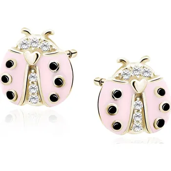 Náušnice Lafira pozlacené stříbrné náušnice Beruška Z1804EG (puzety)