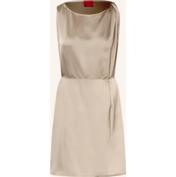 Dámské šaty Hugo Dámské Šaty Koberi Ze Saténu, béžová, 34
