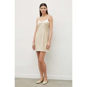 Dámské šaty Šaty z vlněné směsi Remain 5013252764 béžová 08X, vel. 38