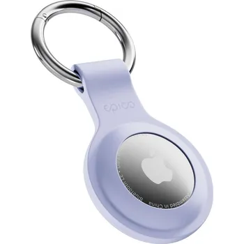 Mobilní telefon Epico silikonové pouzdro pro AirTag s plnou zadní stranou - fialová