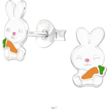Náušnice All4Silver Náušnice králíček a mrkvička S4121