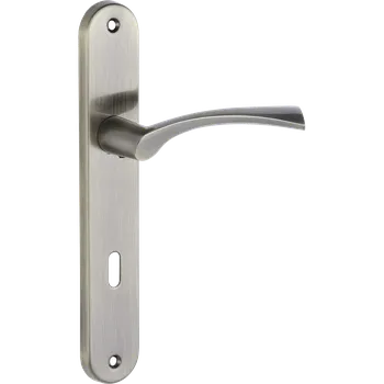 Dveřní kování Kuchinox Noa, klika na dveře na dlouhém kování pro interiérový klíč, patina, LAV-KNA_411A