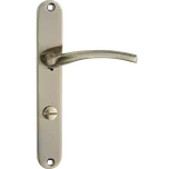 Kuchinox Agra, klika na dveře na dlouhém kování pro WC zámek, platinová, LAV-KAG_413A